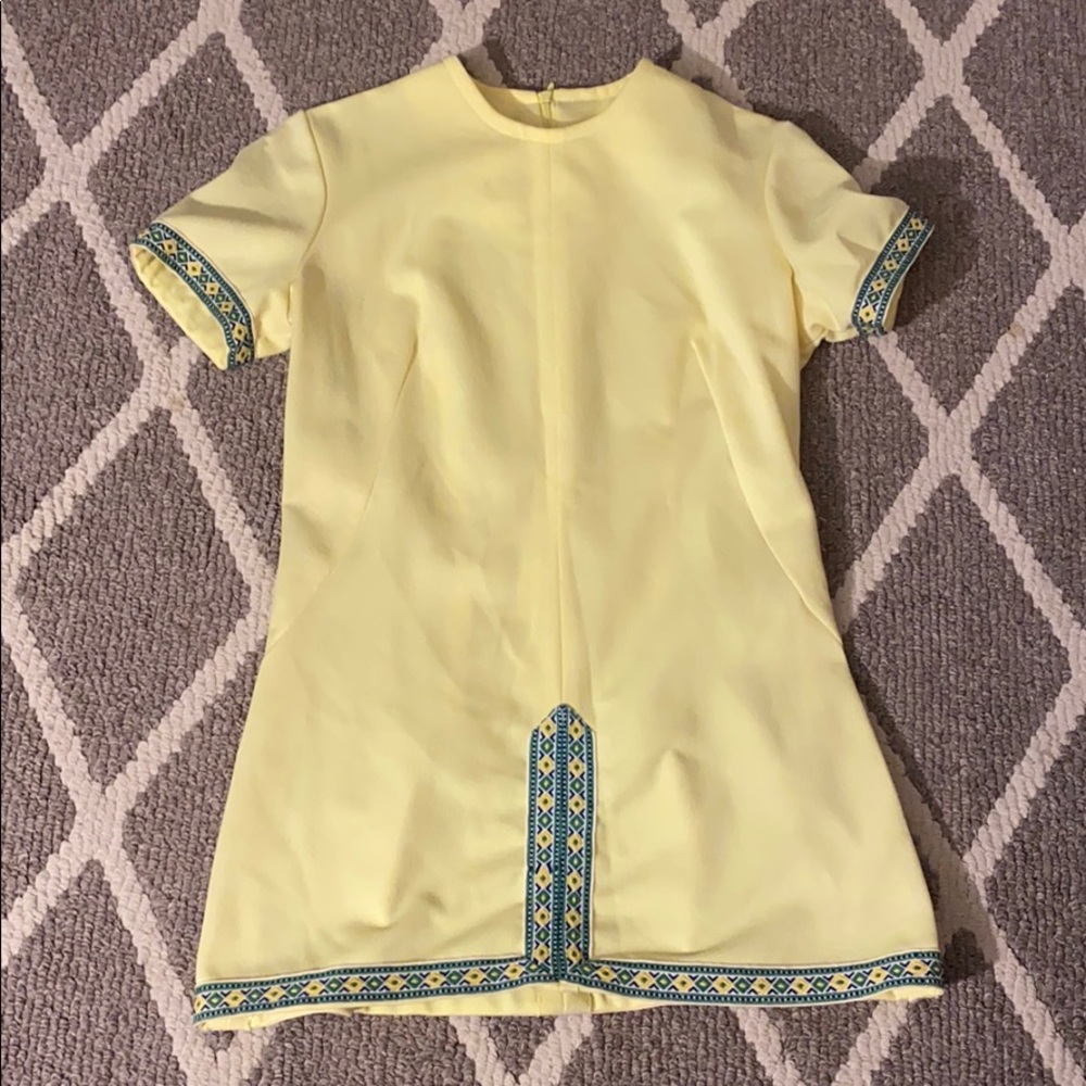 Light Yellow Mini Dress